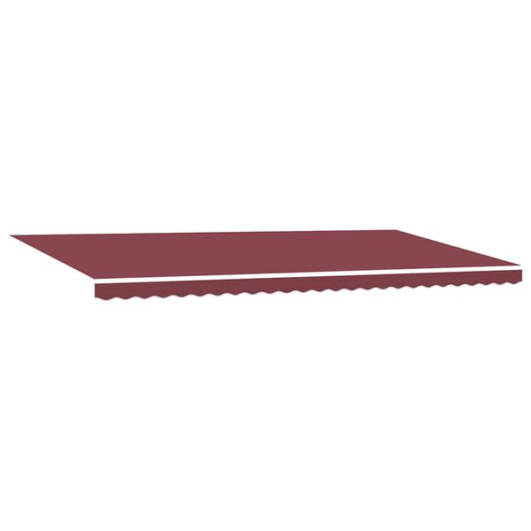 vidaXL Retractable Awning Burgundy Powder-coated aluminum Large