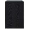 vidaXL Bedside Cabinet Set of 2 Black Engineered wood Standard