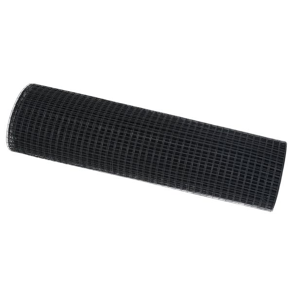 vidaXL Welded Wire Fence Gray 0.4 x 25 m Steel