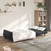 vidaXL Sofa Bed Black Faux leather, wood, plastic, foam 2-seater
