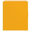 vidaXL Bedside Cabinet Mustard Yellow Cold-rolled Steel Small