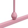 vidaXL Bed Frame Pink Metal 39.4 x 78.7 in Durable Bed Frame