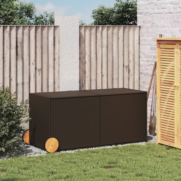 vidaXL Garden Storage Box Brown