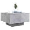 vidaXL Coffee Table Concrete Gray Engineered Wood Low Coffee Table