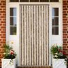 vidaXL Fly Curtain Dark Brown and Beige 39.4x86.6" Chenille