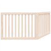 vidaXL Dog Gate Set of 2 Natural Solid Poplar wood
