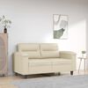 vidaXL 2-seater Sofa Cream