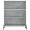 vidaXL Highboard Concrete grey Engineered wood Tall Highboard