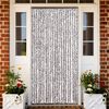 vidaXL Insect Curtain Brown and Beige 35.4x78.7" Chenille