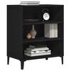 vidaXL Sideboard Black Oak 22.44 x 13.78 x 27.56 in Engineered Wood