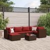 vidaXL Patio Lounge Set Brown