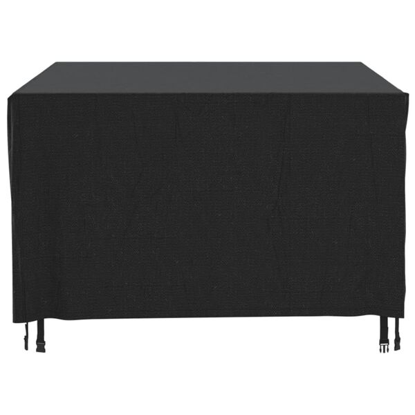 vidaXL Garden Furniture Cover Black 420D Oxford fabric with PU coating