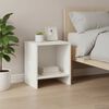 vidaXL Bedside Cabinet White Solid Pine Wood Standard Bedside Cabinet