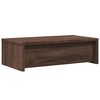 vidaXL Monitor Stand with Drawers Brown Oak 19.7x10.6x5.9" Engineered Wood