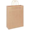 vidaXL Paper Bags 50 pcs with Handles Brown 32x12x42 cm