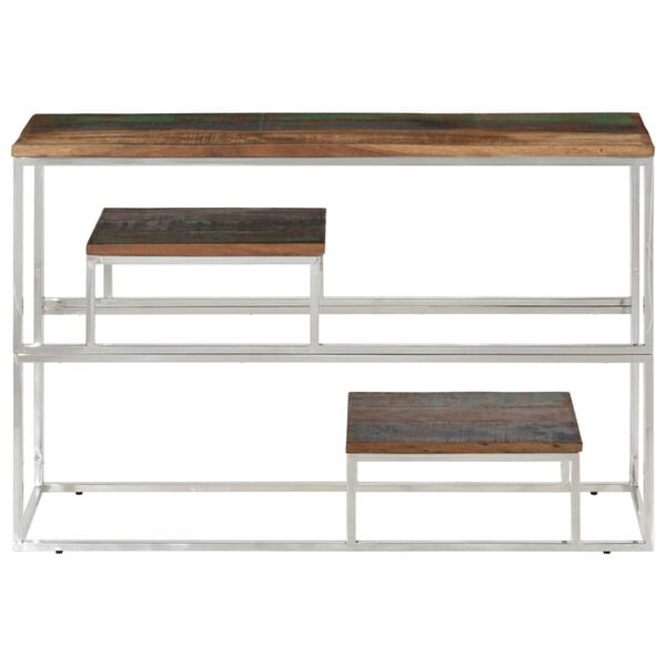 vidaXL Console Table Silver and Wood