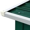 vidaXL Log Storage Shed Galvanized Steel 67.7"x35.8"x60.6" Green