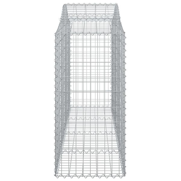 vidaXL Gabion Basket Silver Galvanized iron Large Decorative Inlays