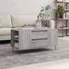 vidaXL Coffee Table Gray Sonoma Engineered wood, Metal Medium