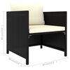 vidaXL Garden Lounge Set Black