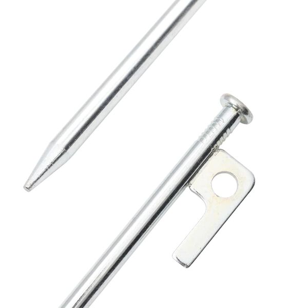 vidaXL Tent Pegs 24 pcs 7.9 " 0.35 " Galvanised Steel
