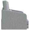 vidaXL Sofa Bed Light Grey 25.59 x 31.50 x 32.68 in Fabric