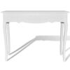 vidaXL Console Table White MDF and Pinewood Compact Stylish Design