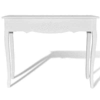 White Dressing Console Table