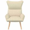 vidaXL Armchair Cream 27.17 x 29.13 x 36.61 in Sherpa Fabric