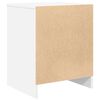 vidaXL Bedside Cabinet White Engineered wood Medium Bedside Cabinet