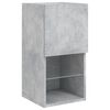 vidaXL TV Stands with LED Lights 2 pcs Concrete Gray 12"x11.8"x23.6"