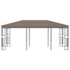 vidaXL Gazebo Taupe Fabric (100% polyester), steel 19.7 x 9.8 ft Durable