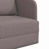 vidaXL Sofa Bed Taupe 25.59 x 31.50 x 32.68 in Velvet