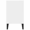 vidaXL TV Stand with Metal Legs White 40.7"x11.8"x19.7"
