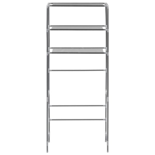 vidaXL Storage Rack Over Laundry Silver