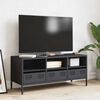 vidaXL TV Cabinet Anthracite Cold-rolled Steel Medium Adjustable Feet