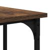 vidaXL Desk Smoked Oak Engineered wood 54.7 x 54.7 x 29.5 in