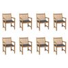 vidaXL Garden Chair Set of 8 Anthracite