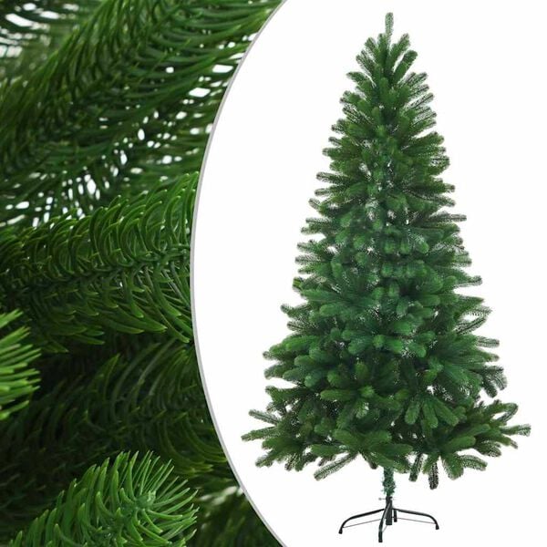 vidaXL Christmas Tree Green Polyethylene, Steel, Plastic 59.1 in