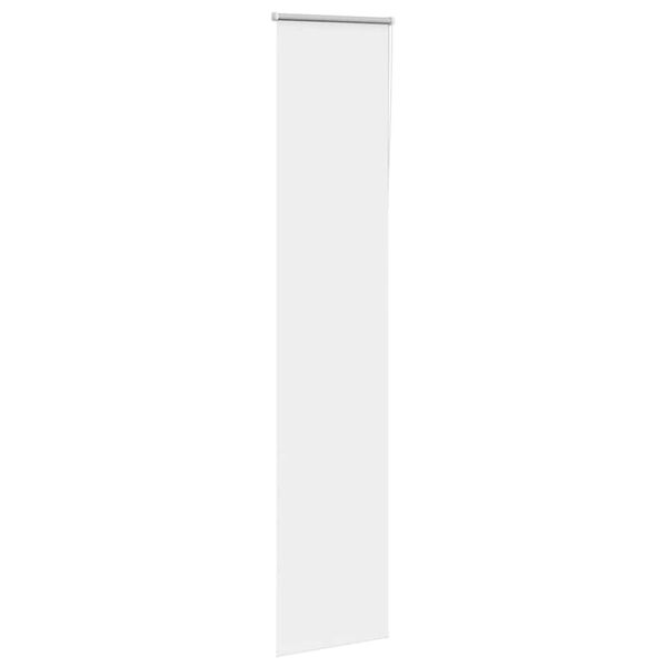 vidaXL Roller Blind White Polyester 21.7 in x 90.6 in Height-Adjustable