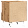 vidaXL Bedside Cabinet Artisan Oak Engineered wood Medium
