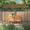 vidaXL Gazebo Set of 2 Taupe Steel and polyester Large Durable