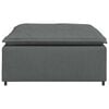 vidaXL Modular Sofa Dark Grey Fabric (100% Polyester) 39.4x39.4x18.9 in