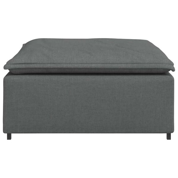 vidaXL Modular Sofa Dark Grey Fabric (100% Polyester) 39.4x39.4x18.9 in
