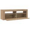 vidaXL TV Cabinet Artisan Oak Engineered Wood Medium Lights TV Cabinet