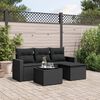 vidaXL Garden Sofa Set Black