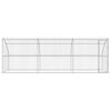 vidaXL Dog Kennel 3 pcs Silver 19.69 x 6.56 x 6.56 ft Galvanised steel