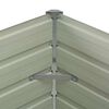 vidaXL Raised Garden Bed Anthracite Galvanized steel 39.4 x 39.4 x 30.3 in