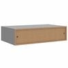 vidaXL Drawer Shelf Grey MDF, metal Compact Floating Shelf Rectangular