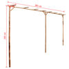 vidaXL Pergola Bamboo 151.6"x15.7"x80.7"